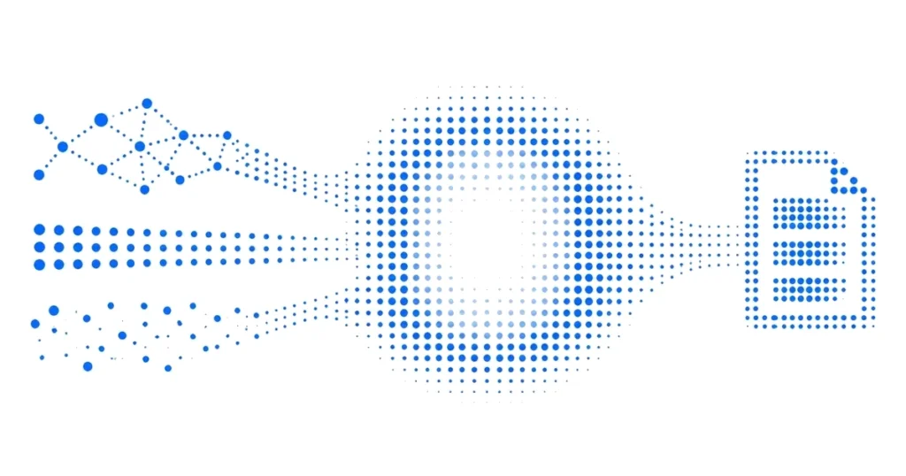 Dotted comparison of Reconstruction vs detokenization, with three input patterns passing through a protected mapping into one business result.